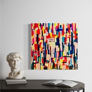 Abstract Multicolor Canvas Painting Original Art by Sarah Shirley